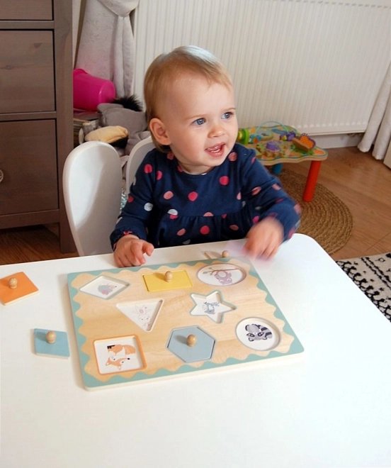 Puzzle s oblicima i ručkama