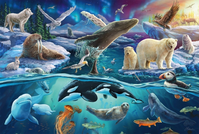 Puzzle Arktičke životinje 150 dijelova
