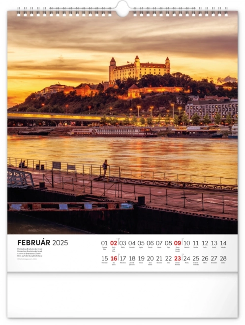 NOTIQUE Zidni kalendar Čarobna Slovačka 2025, 30 x 34 cm