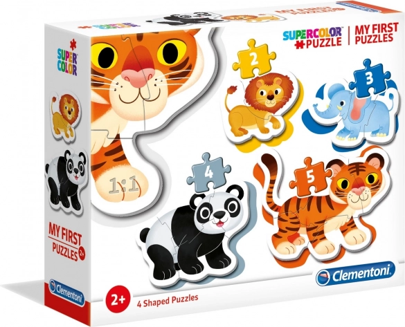 Moje prve slagalice Safari 4u1 (2–5 dijelova) CLEMENTONI