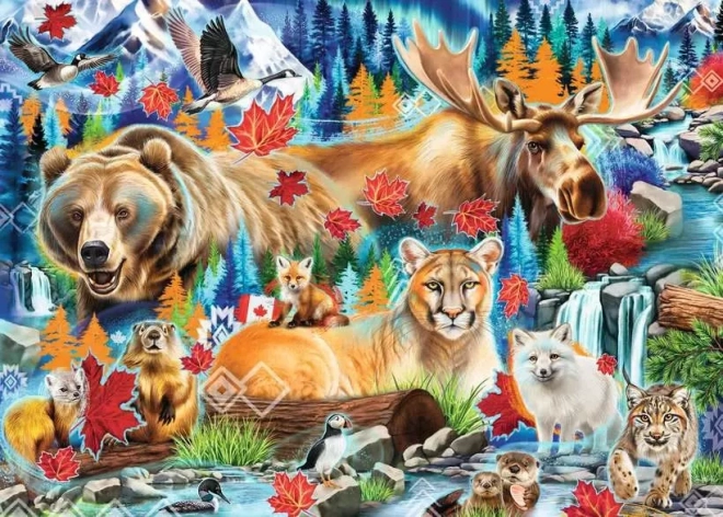 Puzzle Divlje zvijeri Kanade 1000 komada