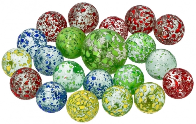 Staklene kuglice Marbles 21 kom - Mramorne kuglice