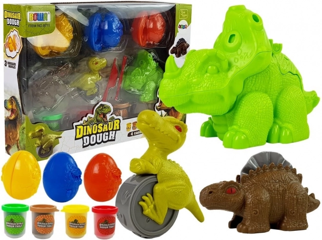 Ciastolina Dino Jaja Set 12 dijelova 4 boje