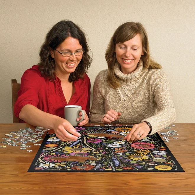 Cobble Hill Puzzle Pritisknuto Cvijeće: Sreća 1000 Dijelova