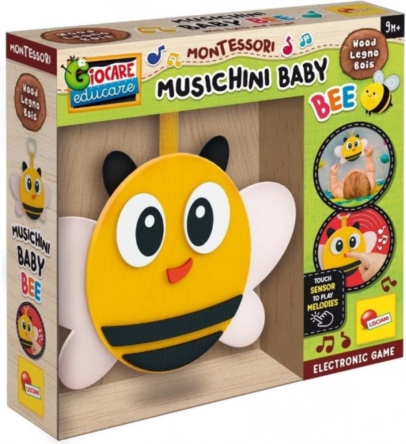 Montessori drvena glazbena pčelica