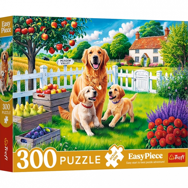 Puzzle - 300 dijelova - Psi na selu Trefl