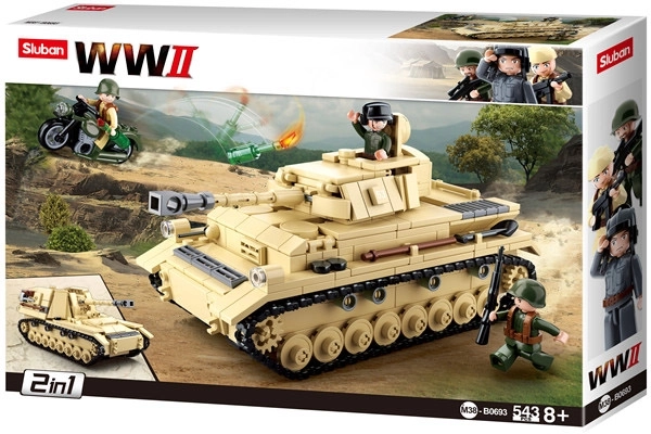Sluban WWII M38-B0693 Veliki njemački tenk 2u1