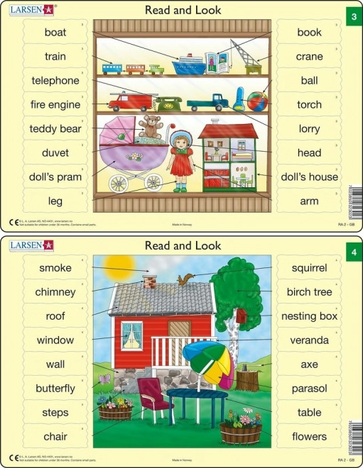 Puzzle engleski – riječi, 16 dijelova