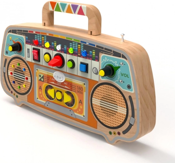 Izdržljivo drveno kućište s ručkom