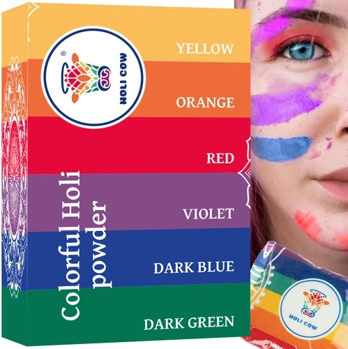 Šareni prah HOLI COW – set 6×100 g