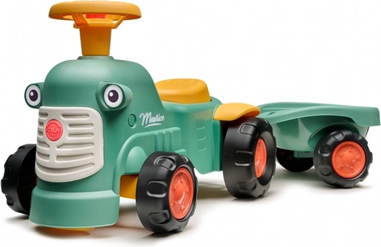 Dječji traktorić Falk Baby Maurice Vintage s prikolicom sa sjedalom