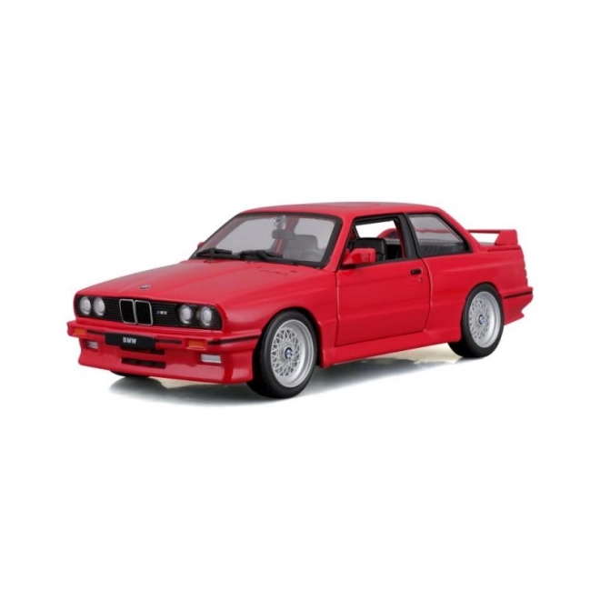 Metalni autić BMW 3 Series M3 1988 crvena