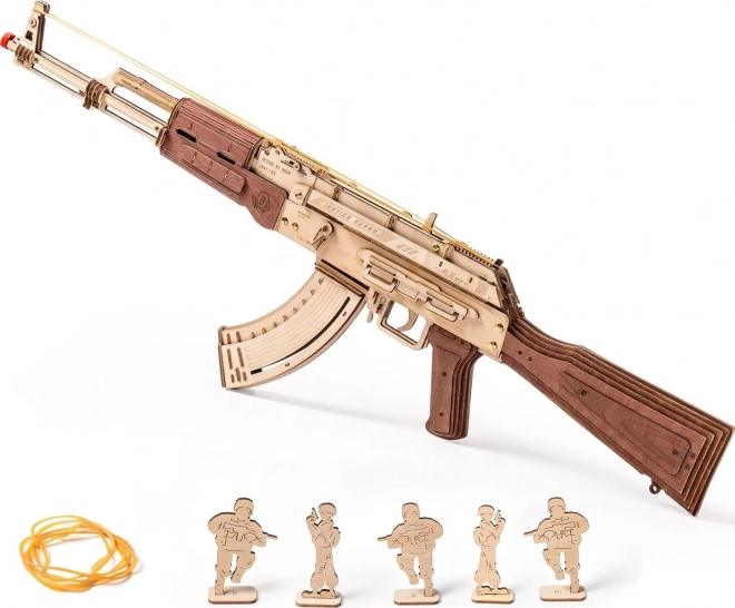 RoboTime 3D Drvene mehaničke slagalice Napadačka puška AK-47