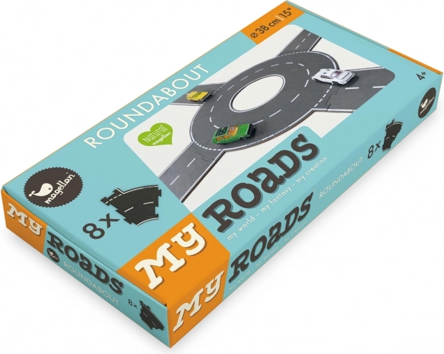 Magellan MyRoads kružni tok od drva