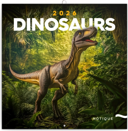 Zapisnički kalendar Dinosauri 2026