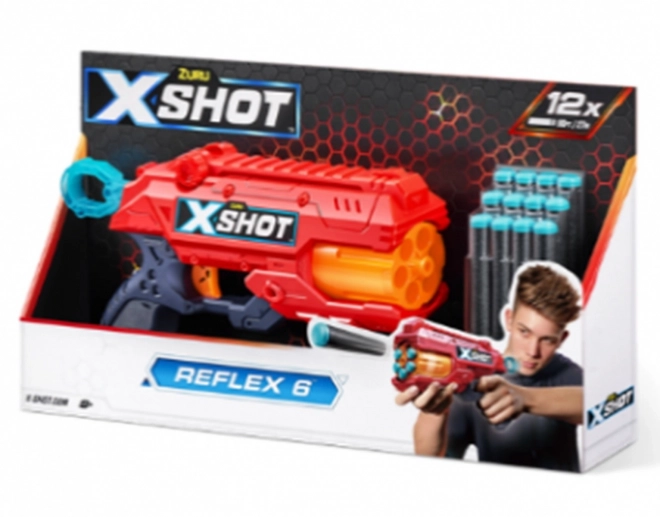 Pistola X-Shot Reflex 6 (12 strelica)