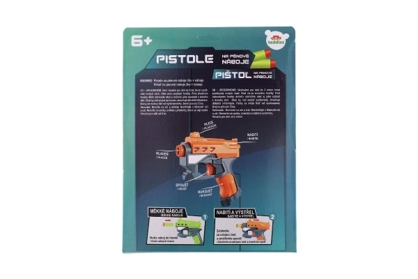 Pištolji 2 kom 12cm plastika s pjenastim metcima + 6 kom na kartici