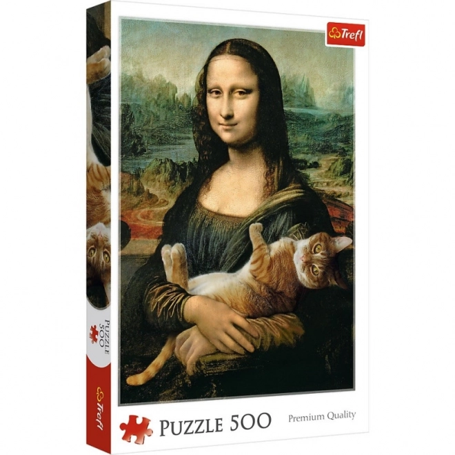 Puzzle Mona Lisa s mačkom Murčekom, 500 dijelova