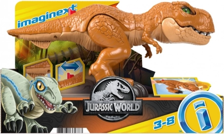 figurka imaginext jurassic world napadajući t‑rex