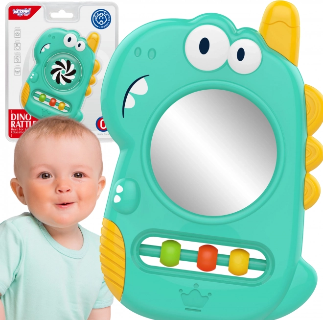 WOOPIE dječji senzorički grizalo sa zrcalom Dino