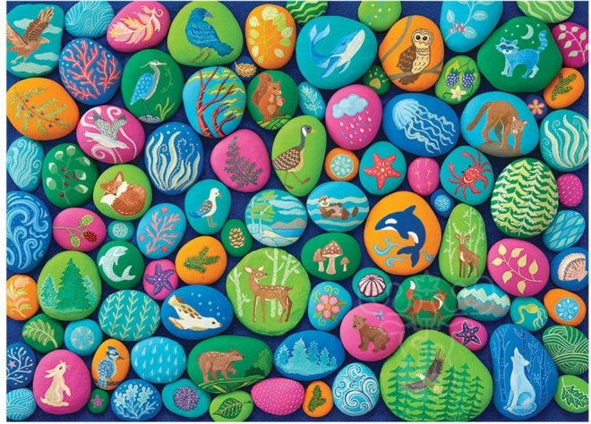 Puzzle Obojani kamenčići Sjeverozapada od Cobble Hill, 1000 komada