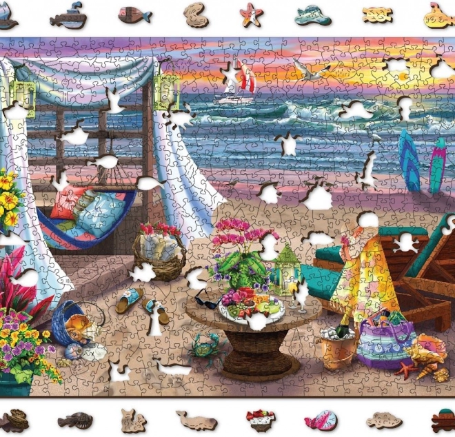 Drvene puzzle Ljetno vrijeme WOODEN CITY, 505 dijelova