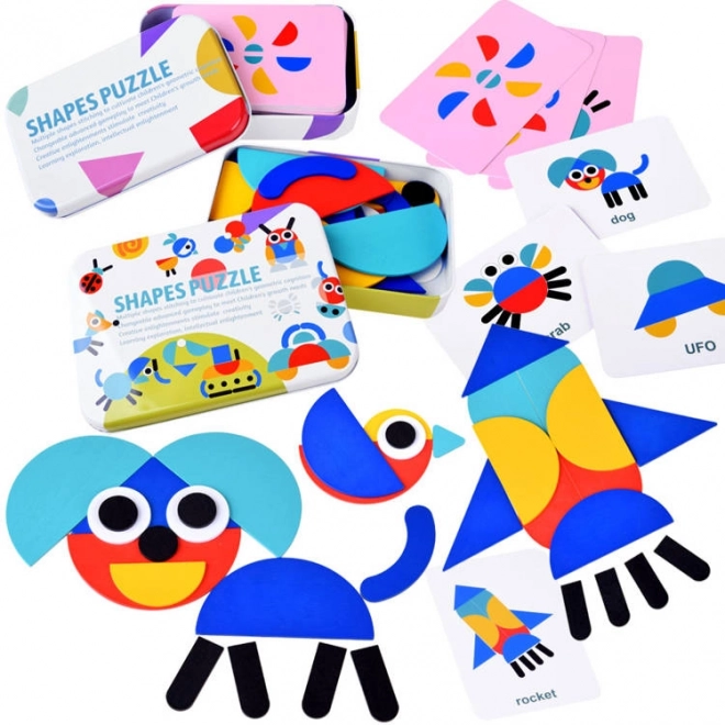 Drvena slagalica Montessori Tangram