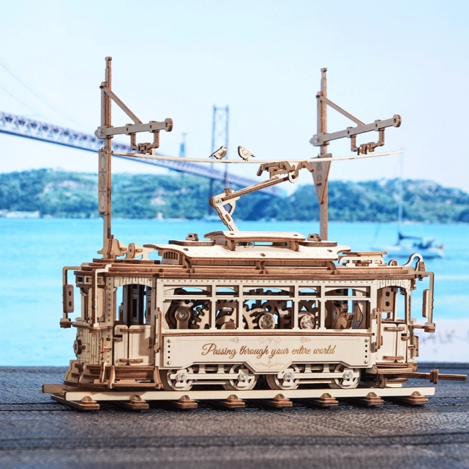 RoboTime 3D drveni mehanički puzzle Tramvaj