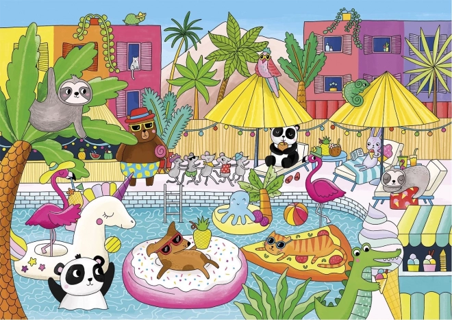 Puzzle Party u bazenu 100 komada