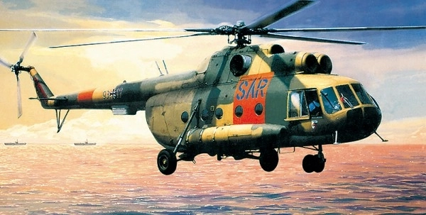 Model Mil Mi-8 SAR 1:72 25,5x29,5 cm u kutiji 34x19x6cm