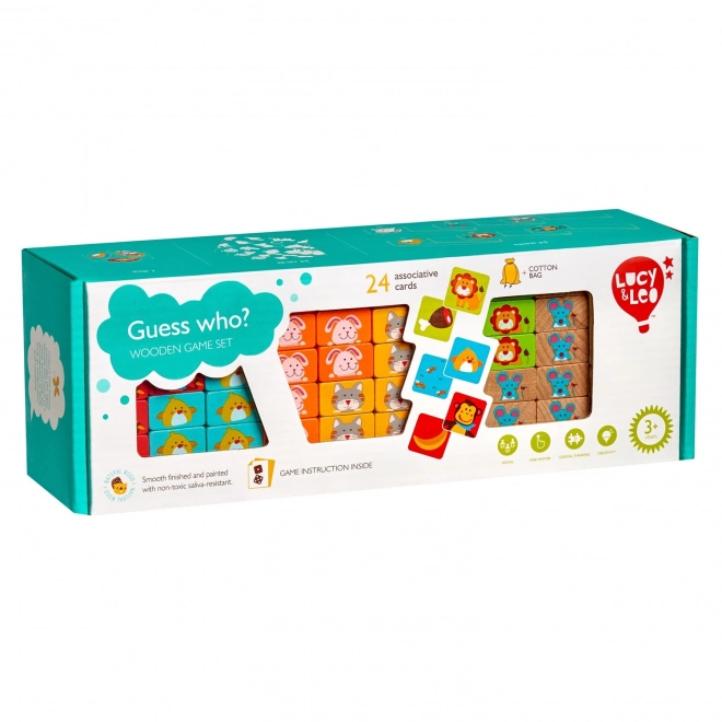 Lucy & Leo „Pogodi tko“ - dječja drvena igra Jenga