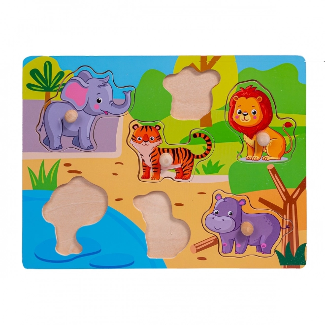 Drvene puzzle ZOO