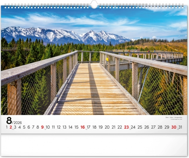 Zidni kalendar Magične Tatre 2026
