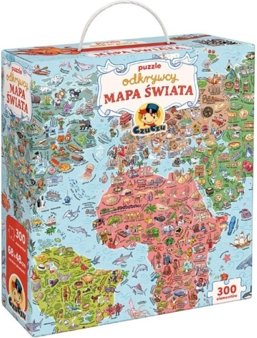 Puzle istraživača – karta svijeta 300 dijelova