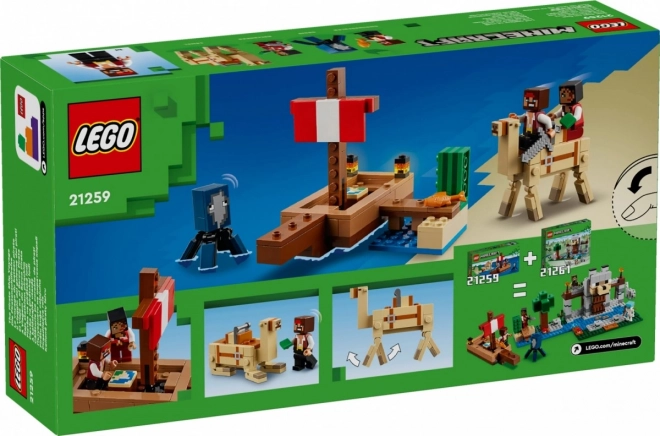 LEGO Minecraft 21259 Plovidba na gusarskom brodu