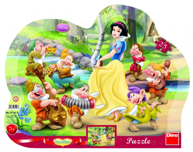 Puzzle Snjeguljica i sedam patuljaka 25 dijelova