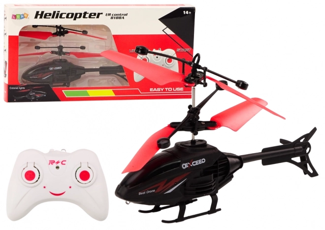Daljinski upravljani RC helikopter s giroskopom – crvena