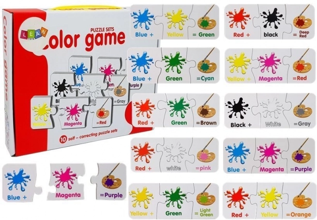 Edukativne puzzle boje na engleskom – 10 kombinacija