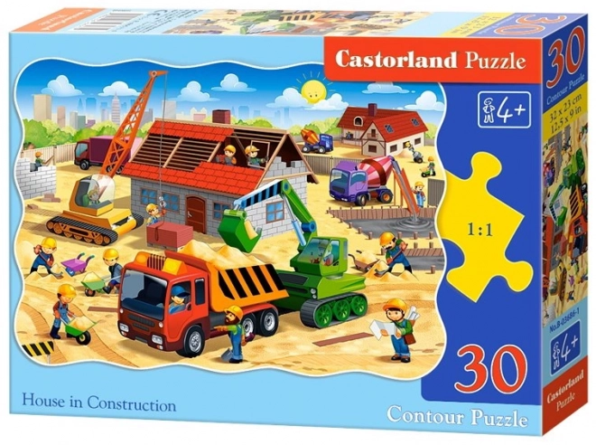 Puzzle Kuća u gradnji 30 dijelova