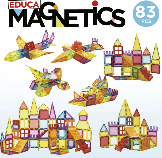 EDUCA Magnetski komplet Magnetics s 83 dijela
