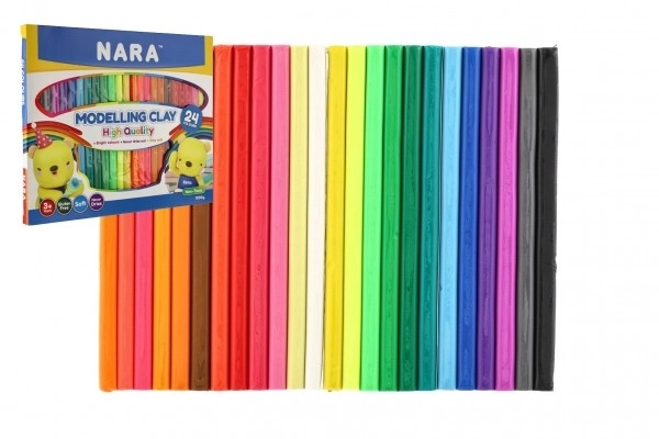 Modelina/Plastelina NARA 1000g 24 kom u kutiji 30x25x2cm