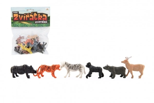 Mini safari ZOO životinje plastika 5-6cm 12kom u vrećici