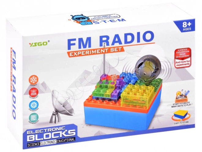 Obrazovni set građevinskih kockica Sastavi svoj RADIO - čista igra Mali tehničar elektronike ZA3980