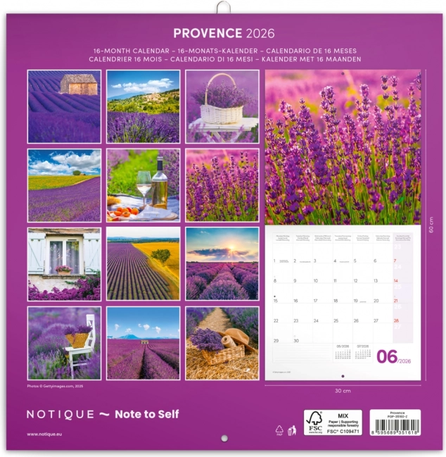 Kalendarska bilježnica Provence 2026