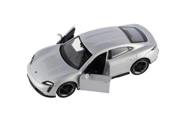 Auto Welly Porsche Taycan Turbo S metalik/plast 12 cm 4 boje na povlačenje 12 kom u kutiji