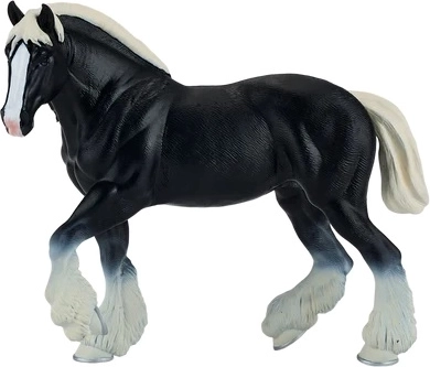 MOJO kôň pasmine Clydesdale – crni model