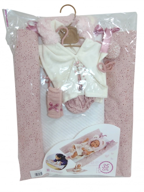Llorens M635-44 odijelo za lutku bebu NEW BORN veličine 35-36 cm