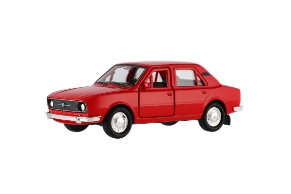 Auto Welly Škoda 105L metal/plast 11cm 1:34-39 slobodan hod 4 boje u kutiji 15x7x7cm