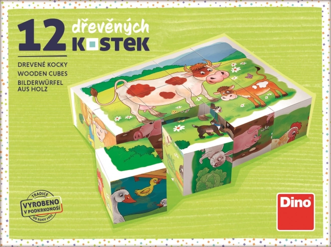 Drvene kocke Na farmi