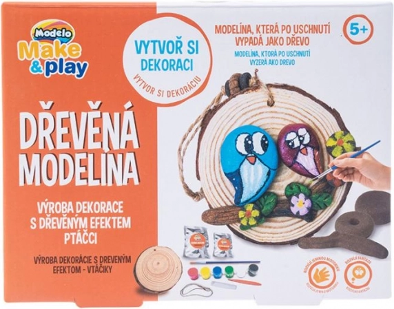 Drvena glina za modeliranje za djecu – ptičice